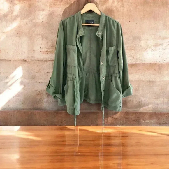 Sanctuary Olive Green Snap Front Lightweight Utility safari Jacket - Picture 2 of 6